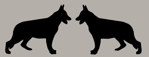 German shepherd stickers - german,
