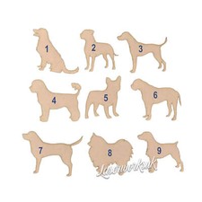Wooden MDF Dog Craft Shapes -