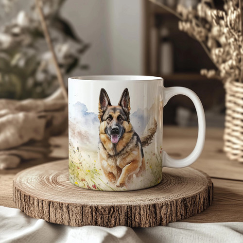 German shepherd wildflower - german,