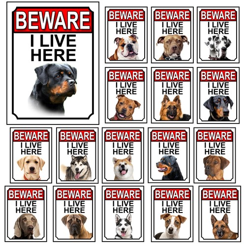 Dog breed gate signs - dog,