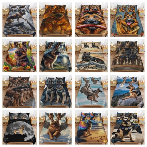 German shepherd dog duvet - german,