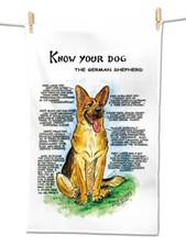 German Shepherd Tea Towel -