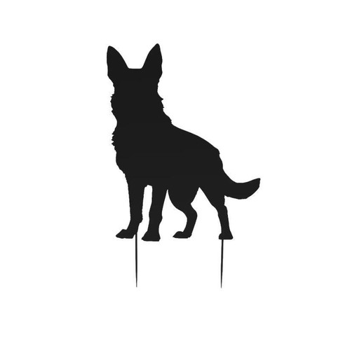 German shepherd yard stake - stake, 24