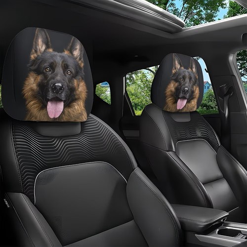 German shepherd headrest - german,