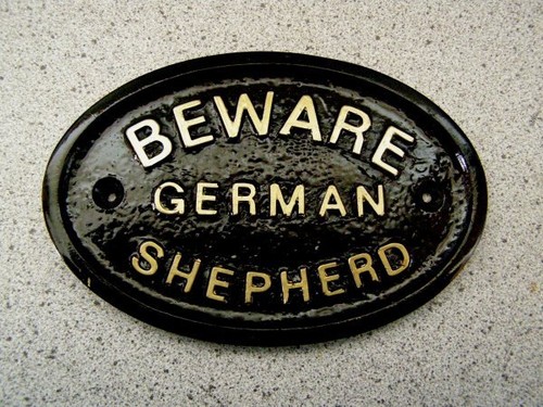 German shepherd sign dog - dog, (gold