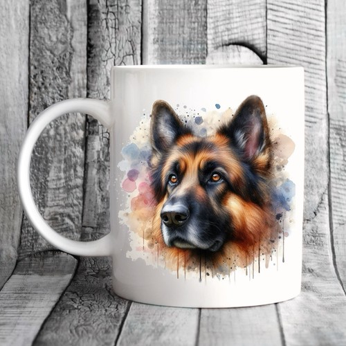 German shepherd dog - shepherd, mug