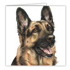 German Shepherd greetings card