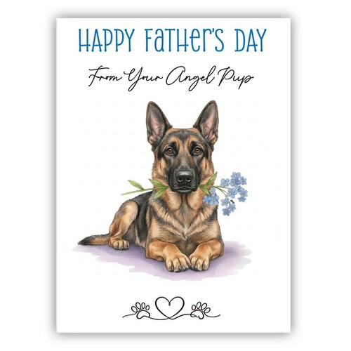 German shepherd father day - father’s,