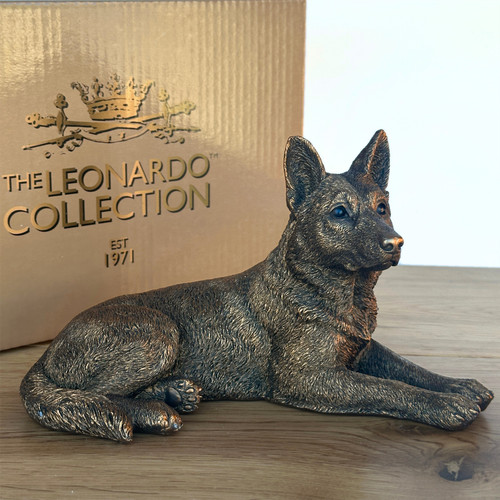 German shepherd dog figurine - german,